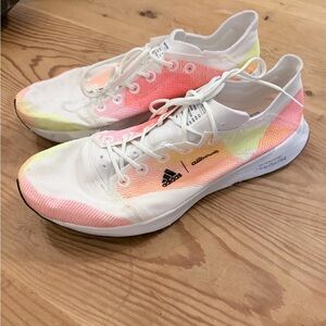 Adidas X All Birds Women's White and Neon Pink Athletic Shoes